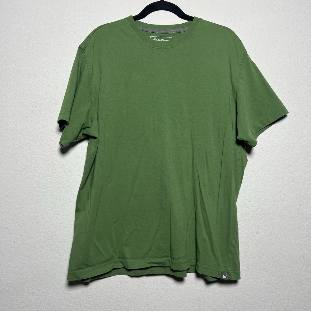 Eddie Bauer Legend‎ Wash Green  Shirt Sleeve T-shirt Mens XL Casual Hiking Basic